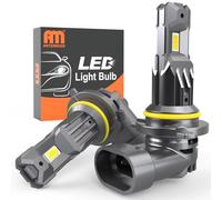 ANTEMOON Bombillas HB4 9006 LED, 100W 20000LM 6500K Blanca Fría 12V Luces LED Coche para Faro Delantero, 1:1 Mini Diseño Lámpara Reemplazo para Halógenos y Kit Xenón, Plug and Play, 2 Bombillas