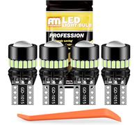 ANTEMOON Bombillas T10 W5W LED 12V 24V Azul Hielo 194 501 168 2825 Luz Coche LED Interior Canbus Sin Errores Luces Domo Mapa Cortesía Matrícula Puertas Laterales Marcador, 4 Piezas