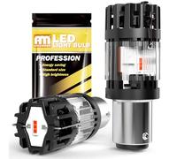 ANTEMOON P21/5W 1157 BAY15D Bombillas LED 100% Canbus Sin Errores 12V Super Brillante Rojo 2057 2357 Luce de Repuesto para Coche para Luz de Marcha Atrás Freno Luces Diurnas Señal de Giro, 2 Piezas