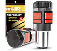 ANTEMOON P21/5W 1157 BAY15D Bombillas LED Canbus Sin Errores Super Brillante 5000LM 12V 24V Rojo 1016 2057 2357 para Luz de Marcha Atrás Luz de Freno Luces Traseras, 2 Piezas