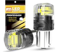 ANTEMOON P21W 1156 BA15S Bombillas LED 12V Super Brillante 2800LM 6000K Blanca 1141 1095 7506 Reemplazo Lámparas para Luz de Marcha Atrás Luz de Freno Luces Antiniebla Traseras, 2 Piezas