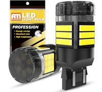 ANTEMOON W21/5W 7443 T20 Bombillas LED Canbus Sin Errores Super Brillante 5000LM 12V 24V 6000K Blanca 7440 7441 7444 para Luz de Marcha Atrás Luz de Freno Luces Diurnas Luces Traseras, 2 Piezas