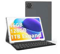 ANTEMPER Tablet de 10 pulgadas con teclado y lápiz | 16 GB de RAM + 128 GB de ROM (1TB TF) Android Tablet PC | MTK Octa-Core 2.0GHz | 5G WiFi | 13+8 MP | Batería de 7000 mAh | GMS | GPS | Face ID |
