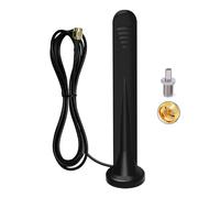 Antena 4G Exterior,5G Omnidireccional Amplificador Señal Interior/Exterior Ganancia hasta 15DBI Conector SMA con Adaptador TS9 Base Magnética,3G/4G/5G/GSM/GPRS,Universal in All Frequency Bands-1.5M