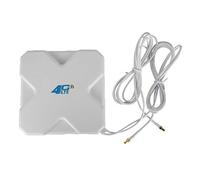 Antena 4G LTE 35dBi de Alta Ganancia SMA / CRC9 / TS-9 Amplificador Dual Amplificador de Señal de Red Ethernet Antena Externa Compatible con Huawei para Enrutador WiFi de Banda Ancha Móvil, SMA
