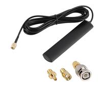 Antena 4G LTE GSM 3dBi con conector SMA, soporte de cristal, incluye 3 adaptadores (SMA a BNC/TS9/RP-SMA) para router GSM 2G 3G 4G LTE punto de acceso inalámbrico, amplificador de comunicación móvil