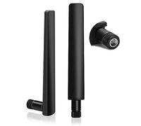 Antena 5G LTE 12DBI RP-SMA Macho Omni-Directional Mimo Antenna WiFi Alta Ganancia Amplificador,3G/4G/5G/GSM/GPRS,600-6000MHz,para Routers Inalámbricos,PCI,Monitores de Cámara,Extensores,etc.(2 Pack)