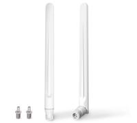 Antena 5G WiFi Antena 4G LTE Omni-Directional 5DBi MIMO Amplificadores de Señal SMA/TS9,700-6000MHz,GSM/GPRS/2G/3G/4G/5G para Extensor de Rango InaláMbrico Router WiFi Monitores de CáMara,etc-Blanco