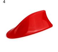Antena aérea Decorativa Universal para Techo de Coche, con diseño de Aleta de tiburón, con Adhesivo de Fibra de Carbono para BMW, Honda y Toyota (Color Rojo)