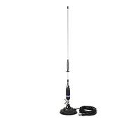 Antena CB PNI S75 Montura de Mariposa Tipo Tornillo, Base magnética de 125 mm incluida, 76 cm, Cable RG58 de 4 m Incluido