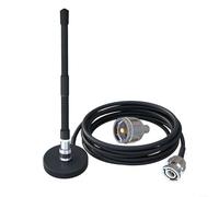 Antena CB resistente, látigo suave de 27 MHz con adaptador PL259 y base magnética, 9 9 pulgadas de altura amplificar señal de radio CB