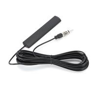 Antena Coche Radio FM Am, Antena FM para Parabrisas, Montaje Adhesivo Oculto para Vehículo Camión SUV, Receptor Estéreo HD Amplificador, Conector DIN, 5m de Cable para Unidad Principal de Medios