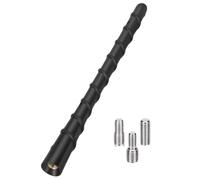 Antena Coche Universal 18cm, Antenas Coche Atornillables Negras, Potente Recepción FM/Am/Dab, Antena Radio con 3 Tornillos M4/M5/M6 para Coches, SUV, Camiones, Furgonetas