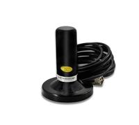 Antena Coche Universal Corta EasyTalk HN-H2RS Banda Dual VHF/UHF Alta Ganancia Antena de Radio Móvil con Base Magnética 5M Cable Incluido para vehículo y Otros Dispositivos, Negro
