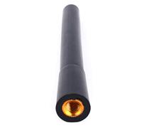 Antena Corta de Radio de fácil instalación, Color Negro de Aluminio, Antena Corta para Coche y camión