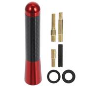 Antena Corta de Techo para Coche de 8cm en Aleación de Aluminio Roja