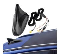 Antena Dab FM/Am GPS para Coche Tiburón Amplificador, 5m RG174 SMB DIN SMA | Amplificador 22dB para FM/AM/DAB+ GPS, ABS Impermeable, Universal para Coche Camión Autocaravana(A-1PC)