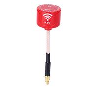 Antena de 5.8Ghz, 5.8GHz 3dBi RHCP Antena de Alta Ganancia Circular Polarizada Ajuste para FPV Racing Drone RC Piezas Accesorio Rojo(Straight MMCX)