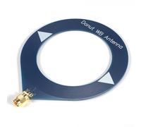 Antena de banda ancha mejorada de 10 kHz-180 MHz para antena omnidireccional para sma macho hembra para escáner HackRF, monitoreo de radio, negro (conexión hembra azul)