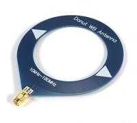 Antena de banda ancha mejorada de 10 kHz-180 MHz para antena omnidireccional para sma macho hembra para escáner HackRF, monitoreo de radio, negro (conexión macho azul)