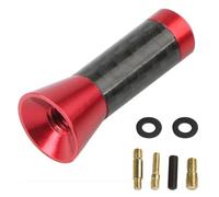 Antena de Coche Antena de Radio Corta Universal para Coche de 3,5 cm/8 cm/12 cm, de Fibra de Carbono, Negra, para Techo, FM/Am, receptora de Metal Antenas para vehículos(Red,3.5cm)