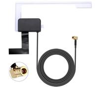 Antena de coche Bohaner DAB SMB, antena de radio DAB+ AM/FM con cable coaxial de cobre de 3M transmisión estable para parabrisas de cristal de radio de coche para Pioneer, Clarion, JVC, Kenwood