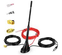 Antena de Coche Dab+ con Adaptador SMB/SMA, Amplificador de Señal de Radio Digital de Techo Universal con Cable de Extensión de 5M para Radio FM Am/Dab+ Pioneer, Clarion, JVC, Sony
