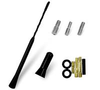 Antena de Coche Universal de 23 cm Con Decoración Negra de 3,5 cm - FM/AM, Función de Recepción de Señal Potente
