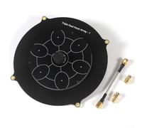 Antena de conexión de alta ganancia de 5.8 GHz con diseño de parches acoplados para una transmisión de señal eficiente en sistemas FPV (negro)