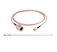 Antena de fibra de vidrio de 8 dBi para mineros de helio al aire libre, conector macho tipo N, adecuada para varias aplicaciones de larga distancia (25 cm)
