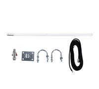 Antena de fibra de vidrio Gearwell, antena LoRa omnidireccional impermeable para exteriores, kit de descargador de montaje en pared fijo, amplificador de señal RF, 868MHz 915MHz