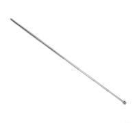 Antena de látigo telescópica de acero inoxidable 201 con base reforzada para GP para radio Yagi Amateur de onda corta, rosca externa M10, plata 5,6 m (2,5 m)