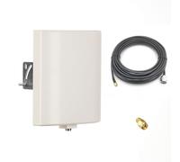 Antena de panel WiFi de 2.4 G 5 GHz de doble banda para exteriores con cable de extensión de 3 m SMA macho y adaptador RP-SMA