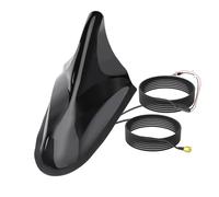 Antena de Radio Coche FM Am amplificada con Aleta tiburón, Antena GPS Conector Macho SMA para vehículo, camión, SUV, Receptor estéreo, Unidad Principal, navegación
