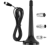 Antena de radio FM DAB para sistema estéreo y receptor AV - Universal para interiores con cable de extensión