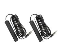 Antena de Radio FM para Coche, Montaje Interior Compacto de Cobre | Instalación Adhesiva Sencilla, Diseño Negro Discreto, para Unidades Aftermarket y Vehículos Suv