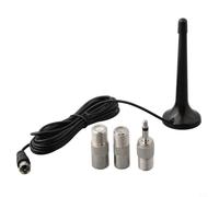 Antena de radio FM telescópica con base para sistema receptor AV, recepción sin ruido, material ABS, 115-365 mm