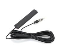 Antena de Radio Universal para Coche con Conector DIN | Antena Adhesiva Am FM con Enchufe DIN para Parabrisas de Coche, Vehículo, Camión, Todoterreno, Estéreo de Coche | 3 Metros