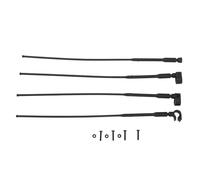 Antena de simulación RC, Accesorios Decorativos realistas de para Axial SCX10 90046 UTB10 Capra RC Crawler Car, Material plástico, Juego de 4 Piezas