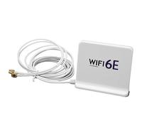 Antena de Tarjeta de Red Inalámbrica, Antena de Tarjeta de Red Omnidireccional de Doble Banda WiFi6E, Antena de Tarjeta de Red WiFi con Puerto SMA (Blanco)