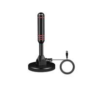 Antena de televisión de alta definición para interior, para salón, caravana y autocaravana, con conector macho F, compatible