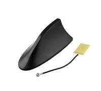 Antena de tiburón Universal Impermeable para Coche, Tipo Aleta, para Techo, de ABS, Decorativa, sin función de recepción.(Black)