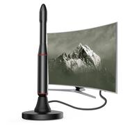 Antena de TV 2026 para interiores, antena digital de largo alcance con amplificador de señal, soporta 4K 1080p HD para canales locales, cable coaxial de alto rendimiento de 40 pies