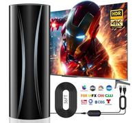 Antena de TV de más de 2200 millas de alcance interior para canales locales, antena de largo alcance 2026 para Smart TV recepción de 360°, antena de TV digital para todos los televisores inteligentes