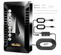 Antena de TV de más de 3800 millas para interiores, antena digital más fuerte mejorada 2026 para Smart TV, antenas HD con amplificador compatible con Smart TV y televisores antiguos, recepción de 360°