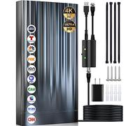 Antena de TV de más de 4000 millas para interiores, antena digital 2026 para TV inteligente al aire libre, HDTV más fuerte para canales locales con amplificador, amplificador de señal y cable coaxial