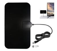 Antena de TV Digital Interior 4K de Más de 250 km de Longitud para TDT DVB-T/DVB-T 2 con Cable de 3 m, Antena de Ventana para Recepción de TV Digital HD/VHF/UHF/FM