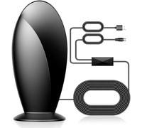 Antena de TV digital para interiores, 【1200+ millas de alcance superlargo】【Chip inteligente para canales HD locales】- Con amplificador de señal amplificador, soporta 4K 1080p para televisores