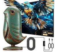 Antena de TV digital para interiores, antena HD de largo alcance de 1200 millas para Smart TV y televisores antiguos, con chip inteligente para interiores para canales locales, soporta 4K 1080P HD con