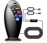 Antena de TV digital para interiores, más de 1200 millas de alcance superlargo, chip inteligente para canales HD locales, amplificador de señal, soporte 4K 1080p para televisores inteligentes y